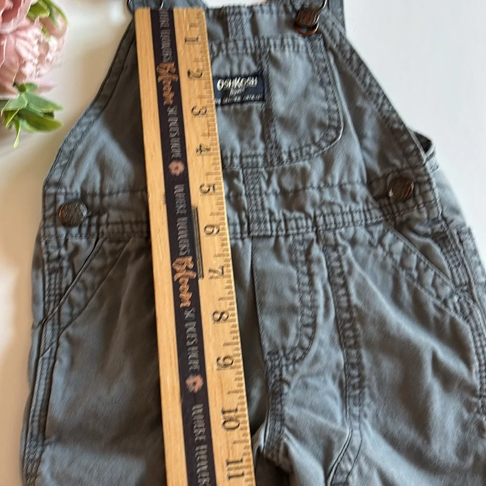 Oshkosh 9M Blue Gray Overall Baby 9M Oshkosh Gray Blue overalls 9 Month
